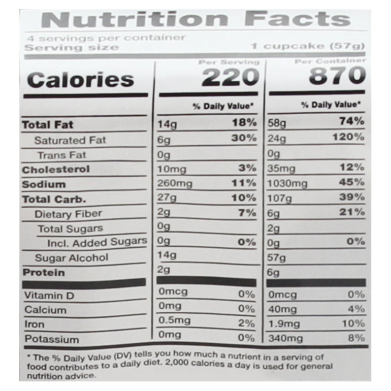 Ann Maries Sugar Free White Iced Cupcakes 8 oz