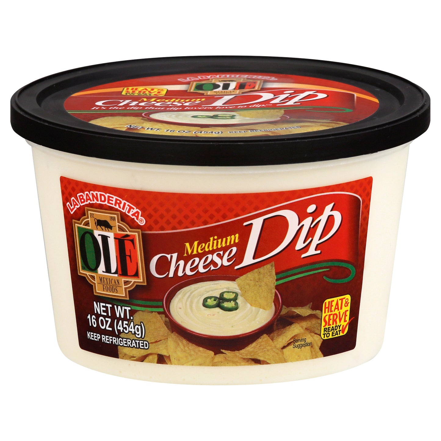 La Banderita Ole Medium Cheese Dip 16 oz