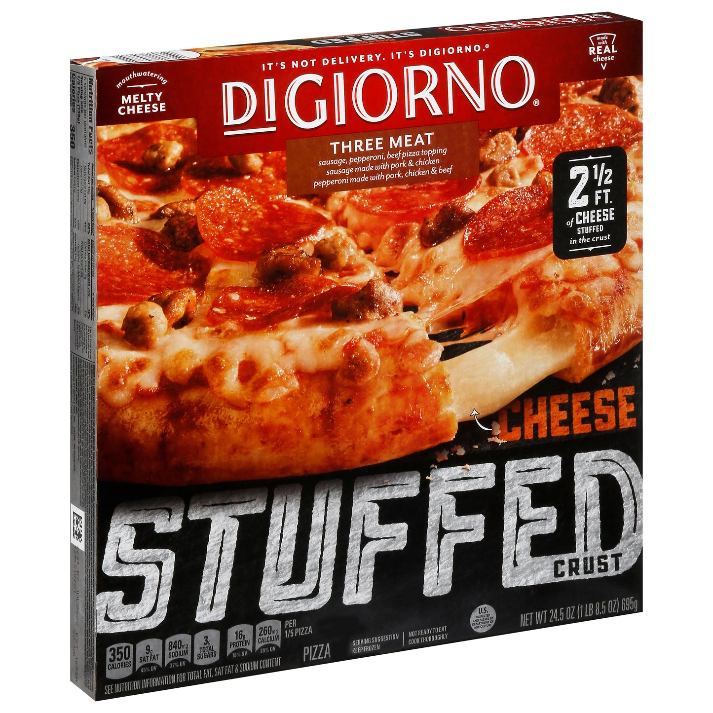 DiGiorno Cheese Stuffed Crust Three Meat Pizza 24.5 oz