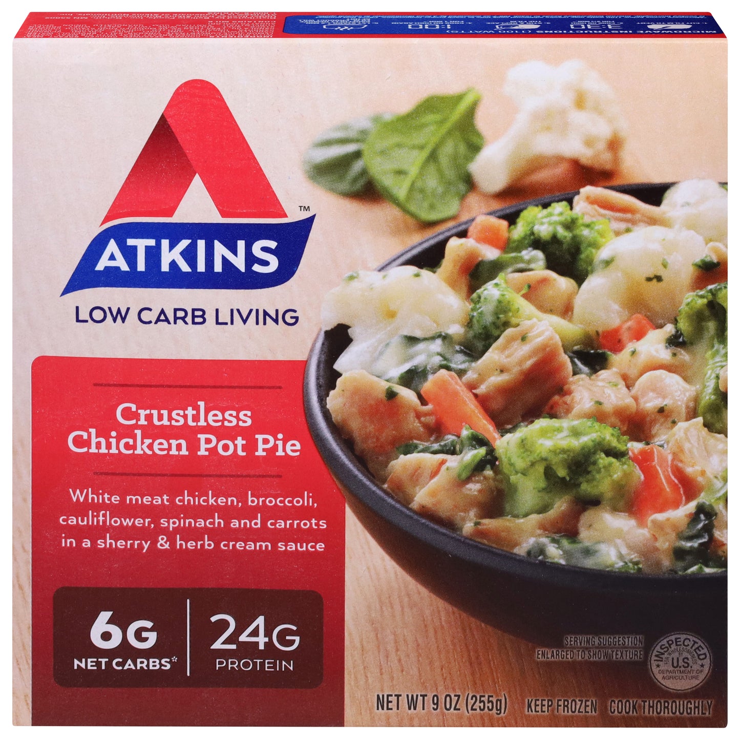 Atkins Crustless Chicken Pot Pie 9 oz