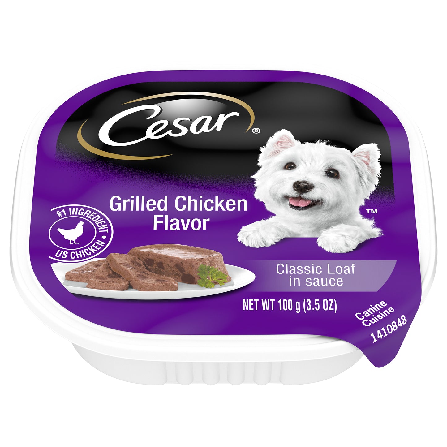 Cesar Grilled Chicken Flavor Classic Loaf in Sauce Canine Cuisine 3.5 oz