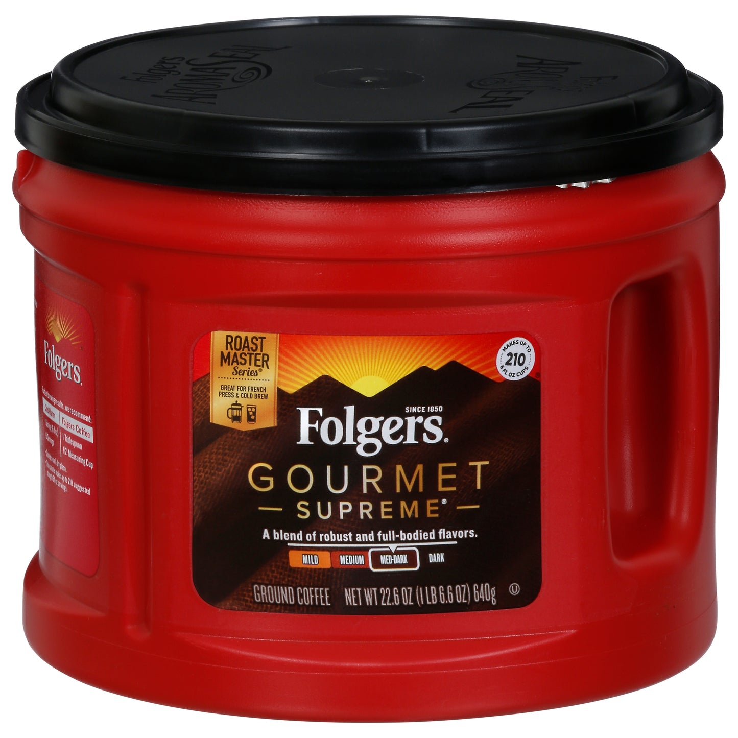 Folgers Med-Dark Ground Gourmet Supreme Coffee 22.6 oz