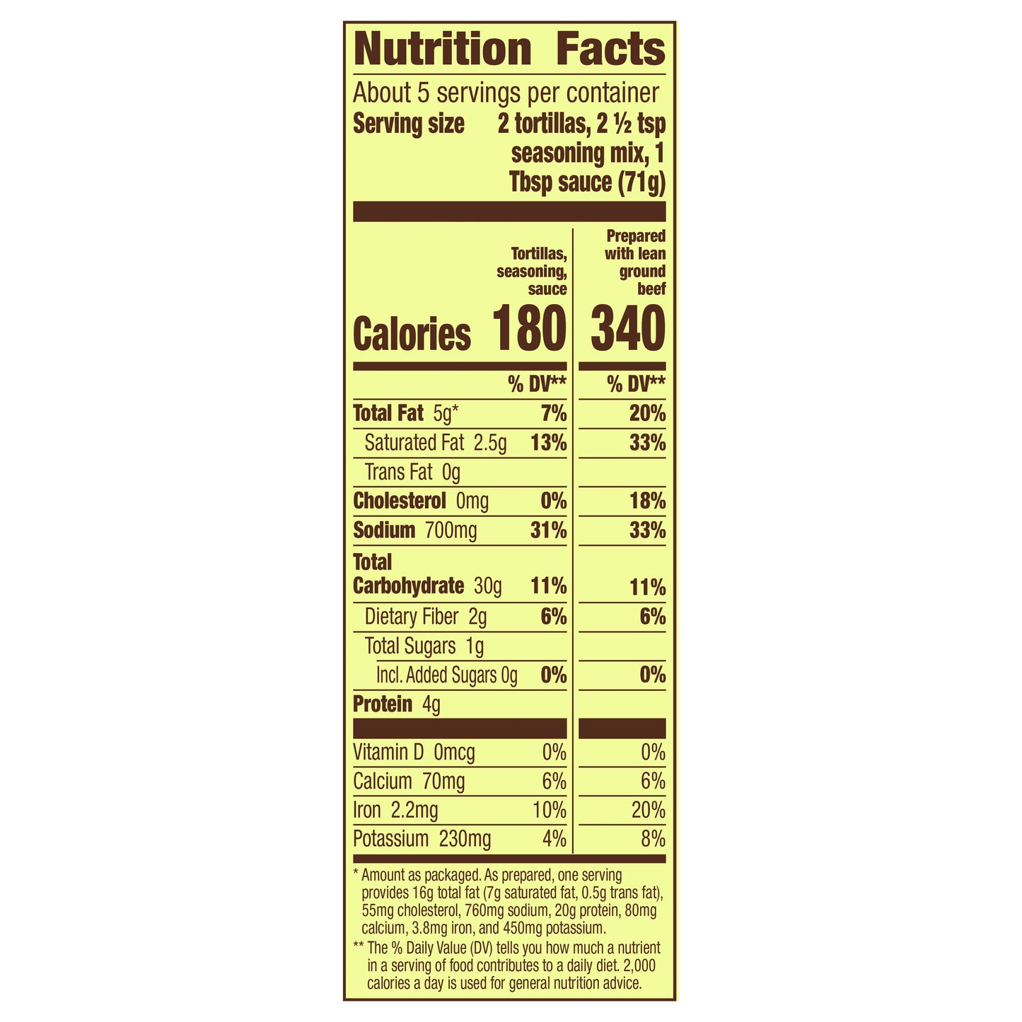 Old El Paso Soft Taco Dinner Kit, 12.5 oz.