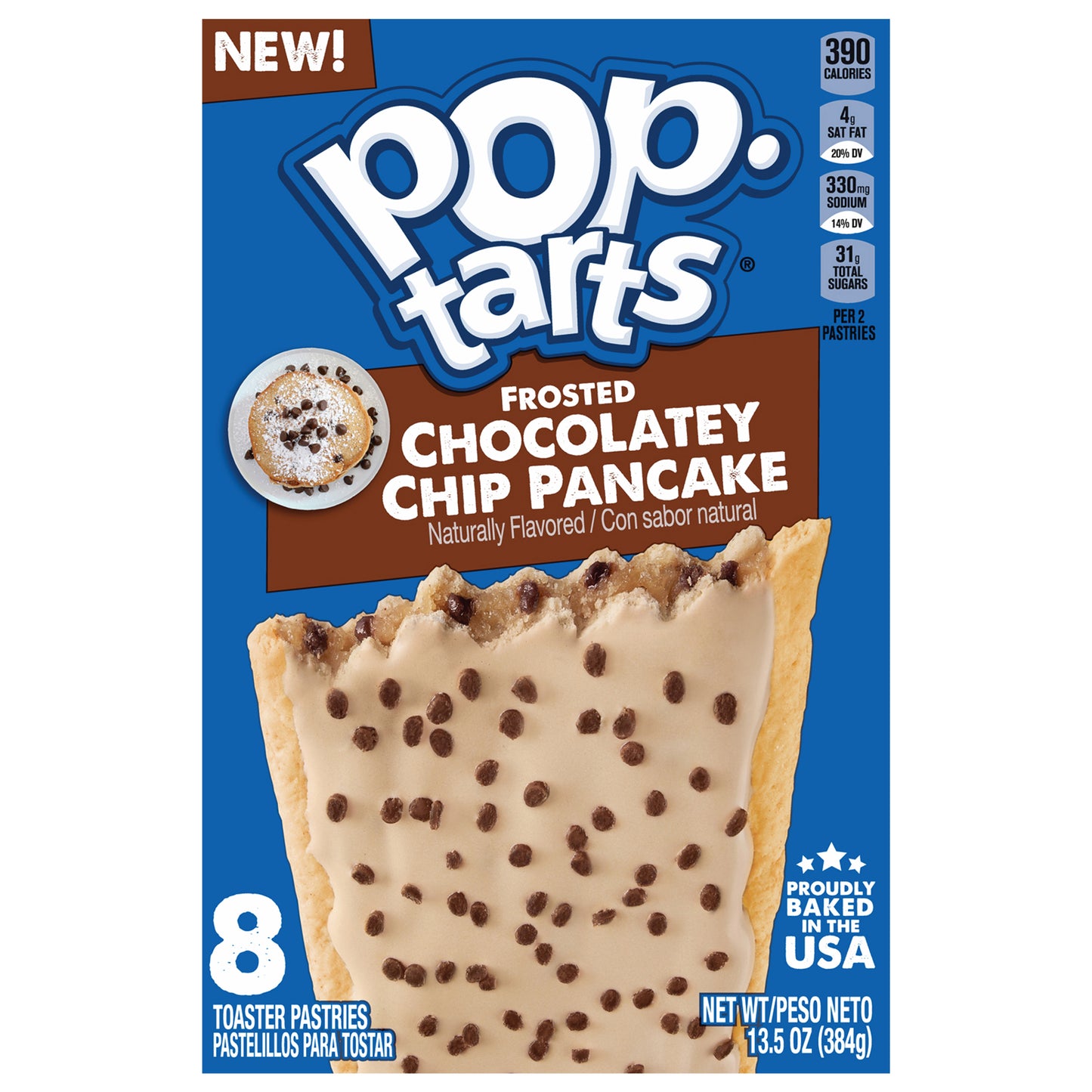 Pop-Tarts Frosted Chocolatey Chip Pancake Toaster Pastries