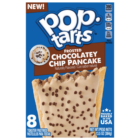 Pop-Tarts Frosted Chocolatey Chip Pancake Toaster Pastries