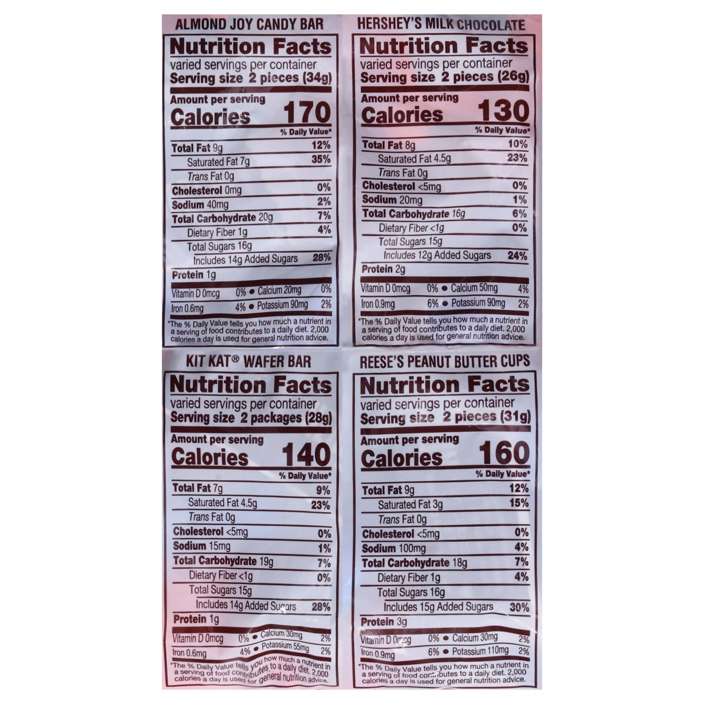 Hershey's Assortment Snack Size Chocolate Candy 30 Each