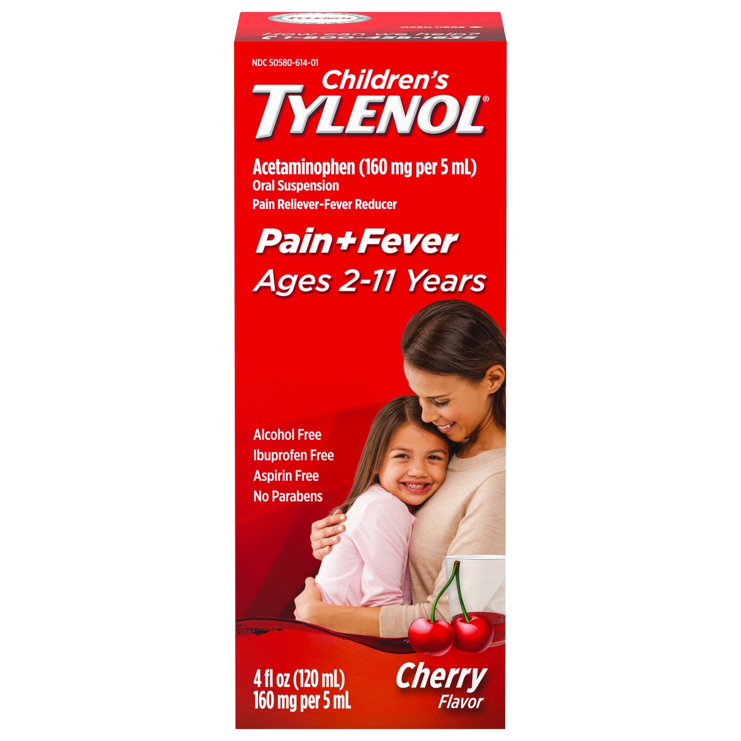 Children's Tylenol Oral Suspension, Cherry, 4 Fl. Oz