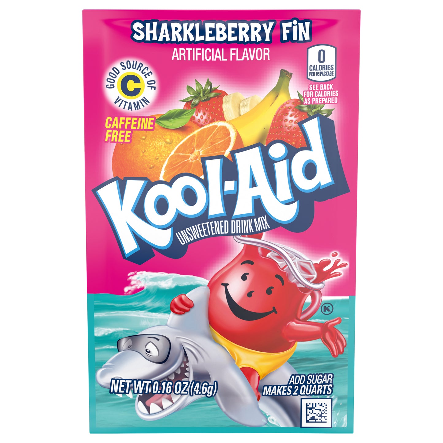 Kool-Aid Sharkleberry Fin Unsweetened Drink Mix 0.16 oz. Packet