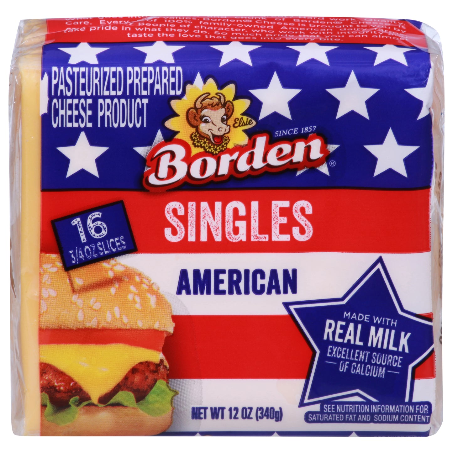 Borden Singles American Cheese Slices 16 ea
