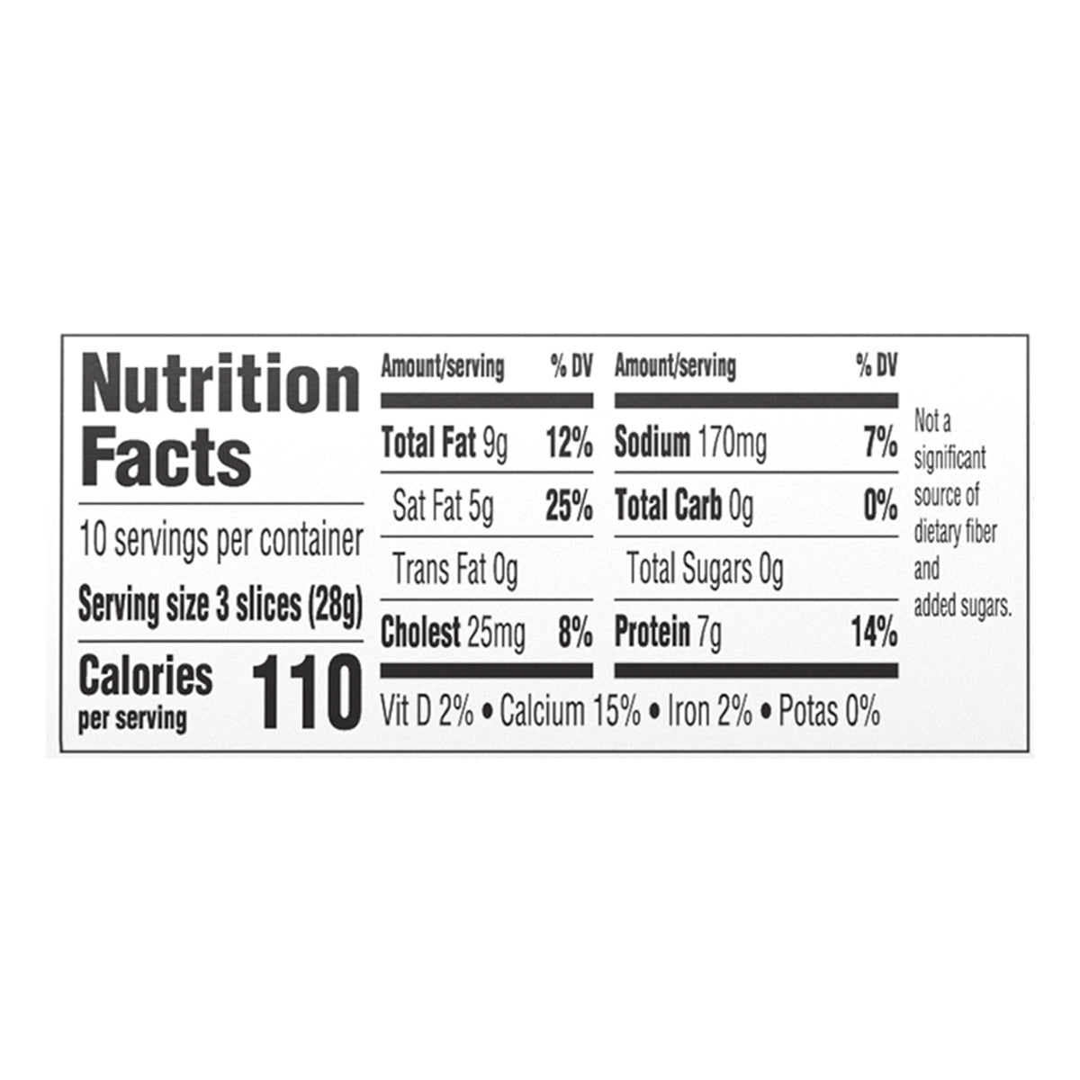 Food Club Cracker Cut Colby Jack Cheese 30 ea