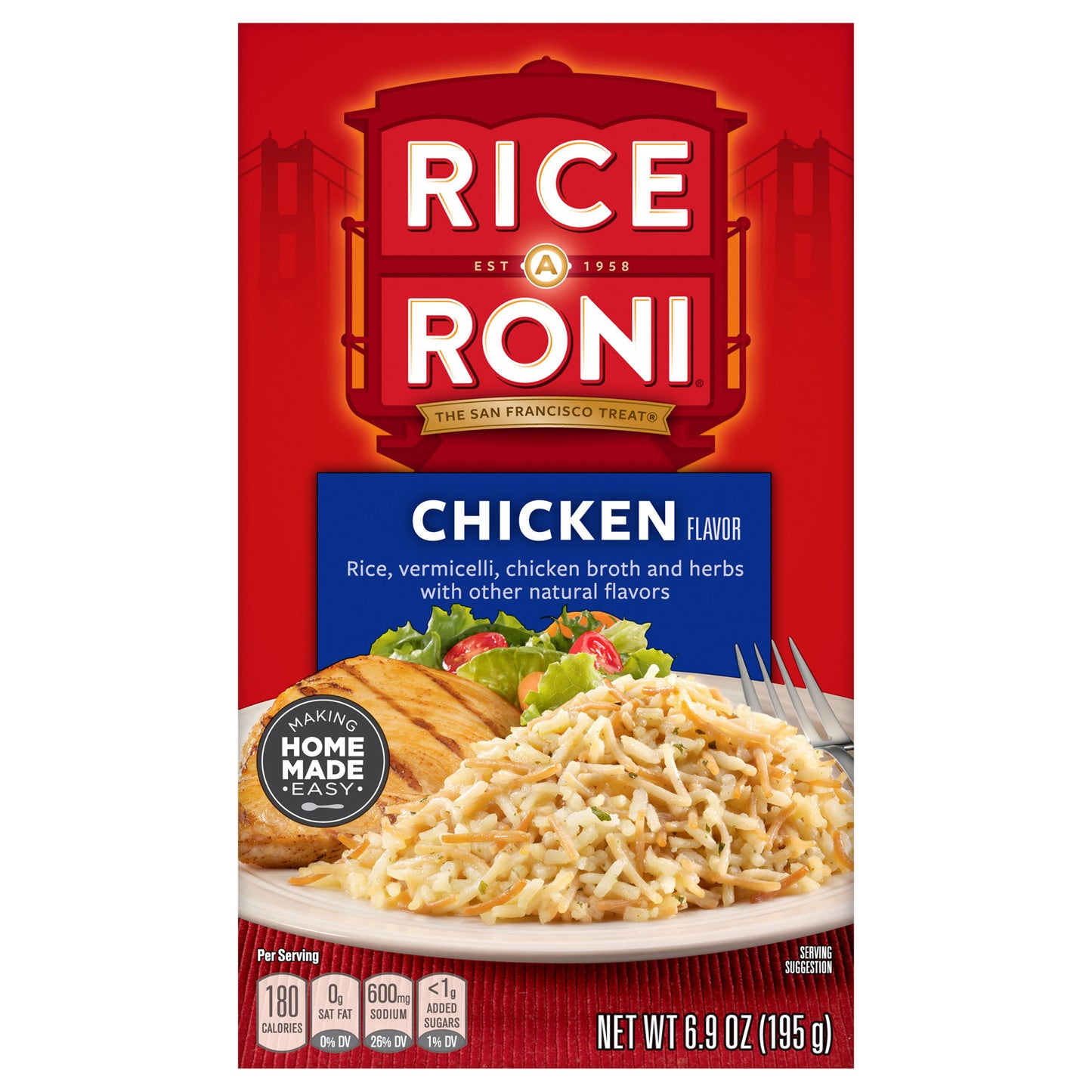 Rice A Roni Rice Vermicelli Chicken Flavor 6.9 Oz