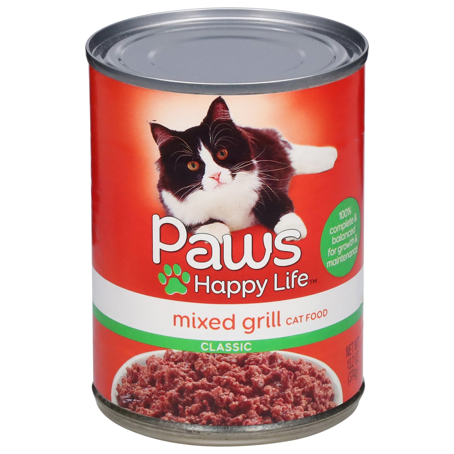 Paws Happy Life Classic Mixed Grill Cat Food 13.2 oz