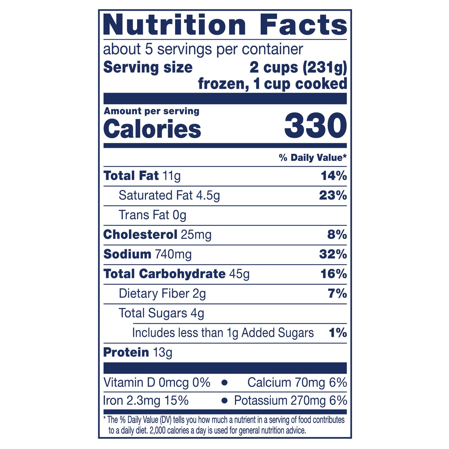 Birds Eye Voila! Cheeseburger Skillet Frozen Meal, 42 oz. Family Size Bag