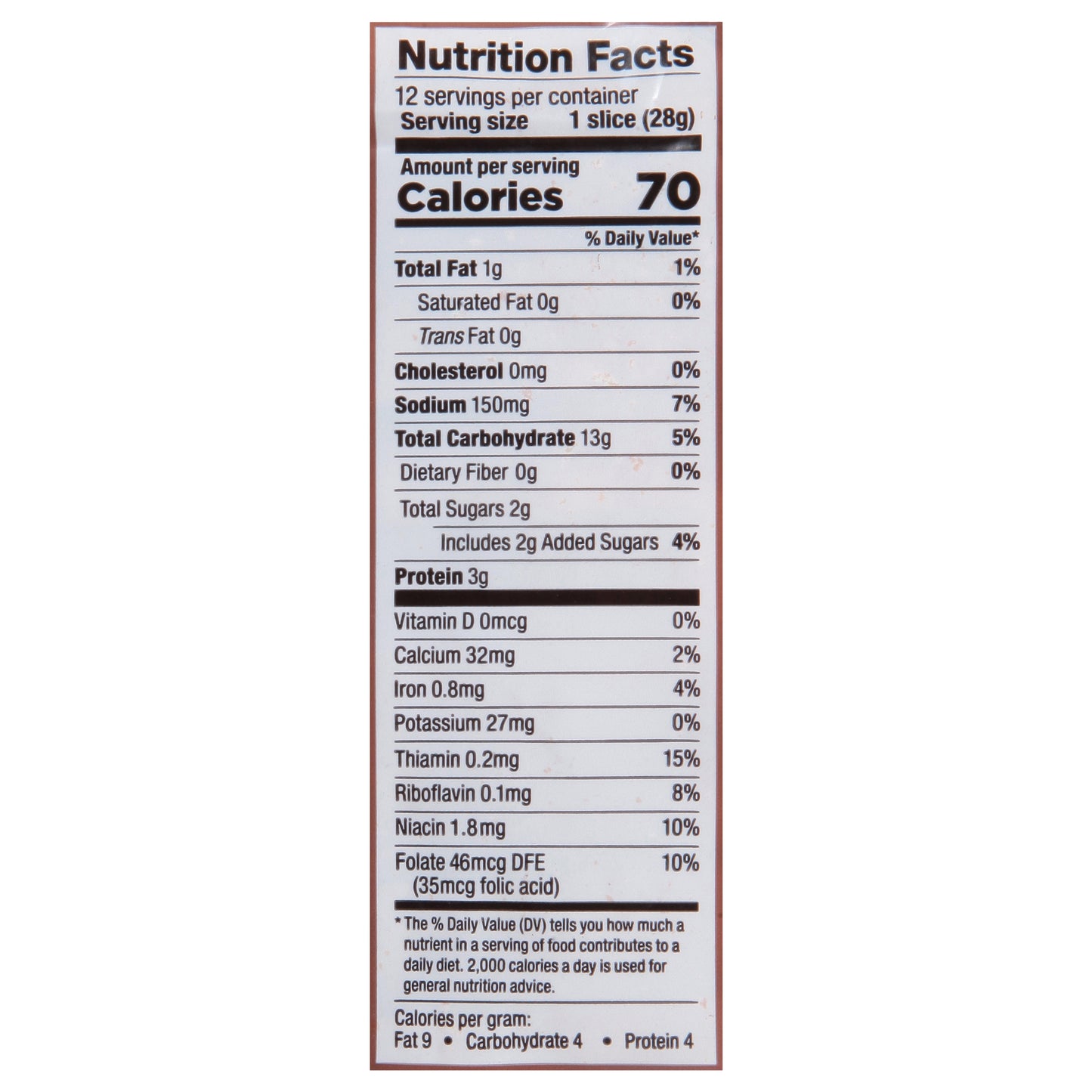 Lewis Bake Shop 1/2 Loaf Artisan Style Bread 12 oz