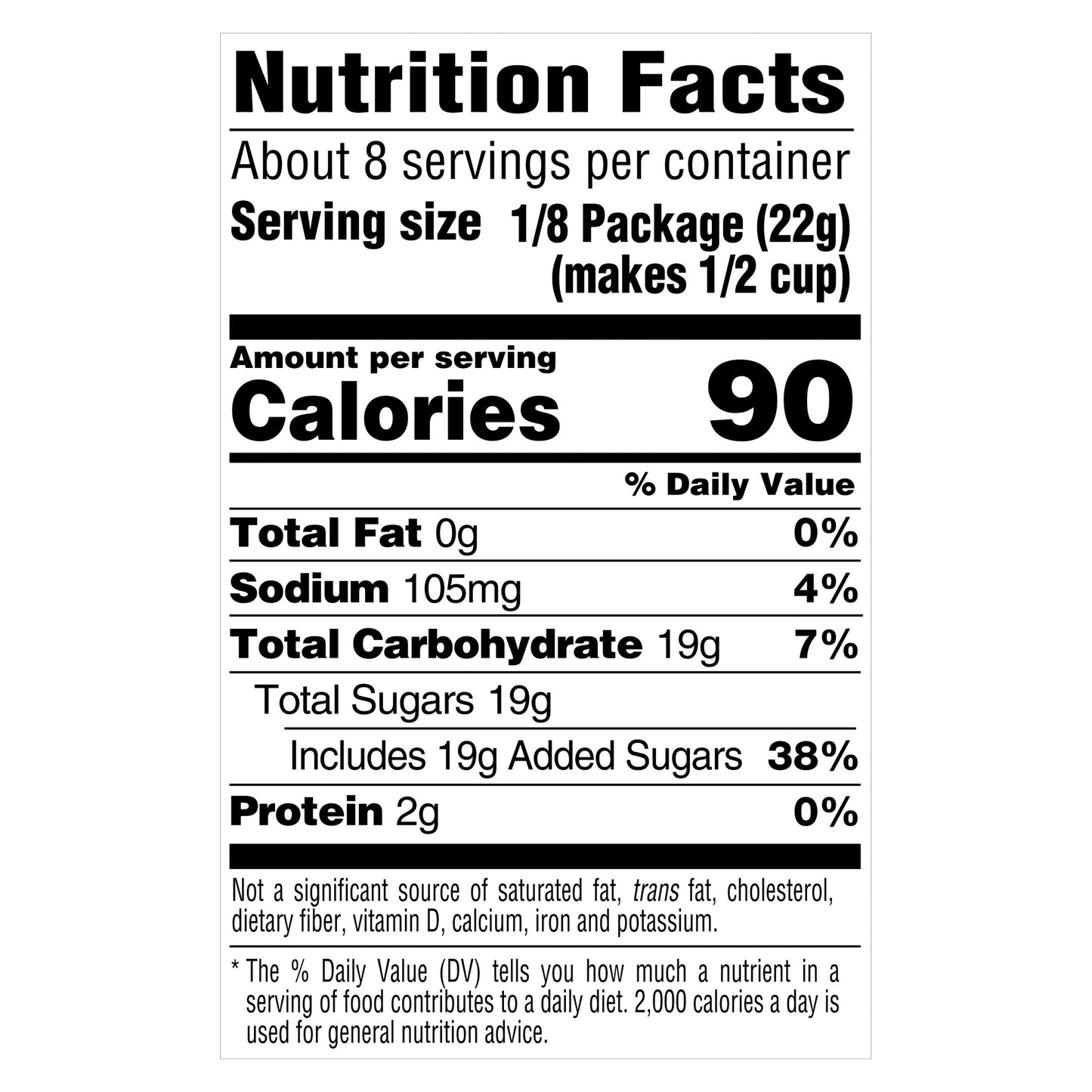 Jell-O Cherry Artificially Flavored Gelatin Dessert Mix, Family Size, 6 oz Box