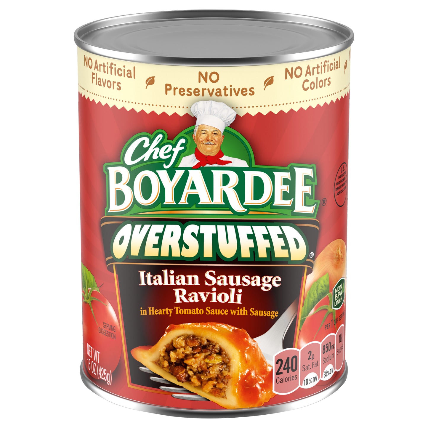 Chef Boyardee Overstuffed Italian Sausage Ravioli, 15 oz