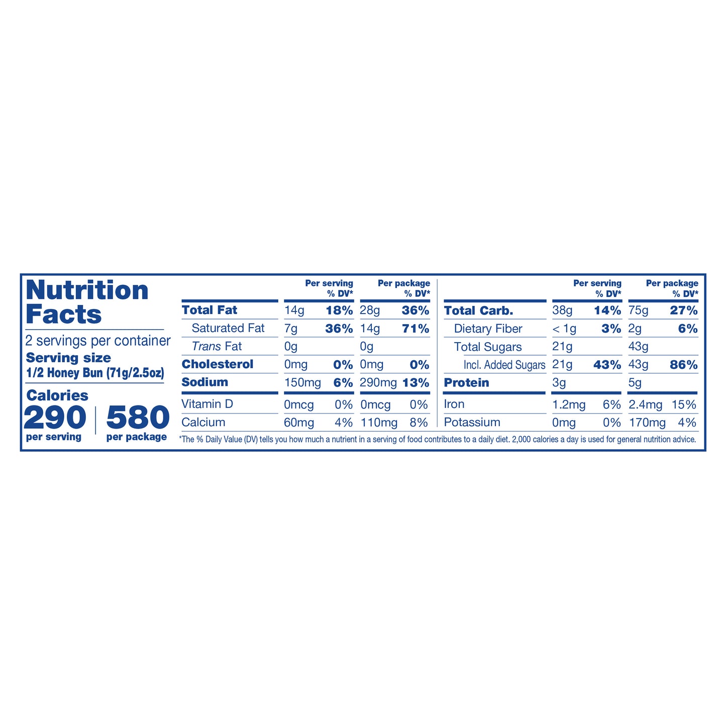 Tastykake Boston Creme Honey Bun, Creme Filled and Chocolate Iced Individually Wrapped Pastry, 5 oz