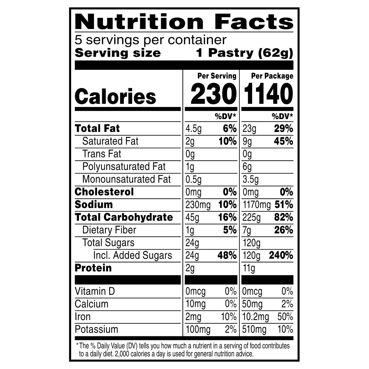 Pop-Tarts Frosted Molten Lava Cake 10.9oz