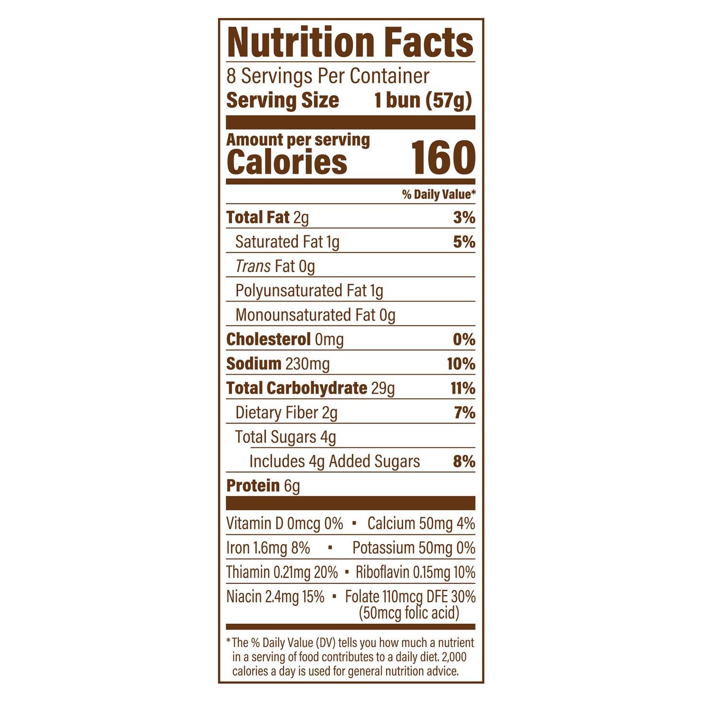 Sara Lee Artesano Brioche Buns, 8 count, 16 oz