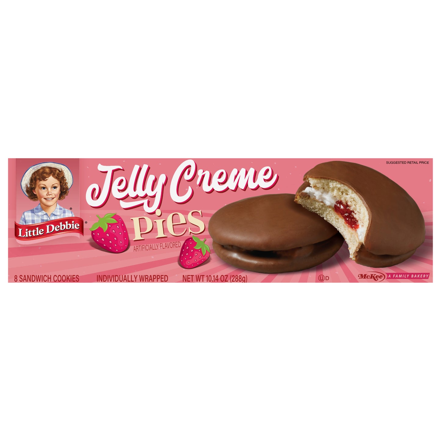 Snack Cakes, Little Debbie Family Pack Jelly Creme Pies
