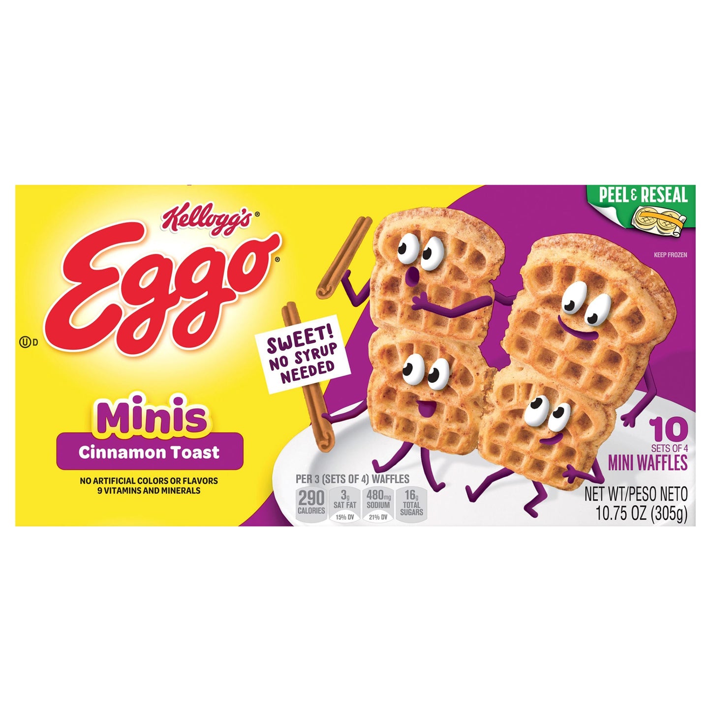 Kellogg's® Eggo® Minis Cinnamon Toast Frozen Waffle Bites