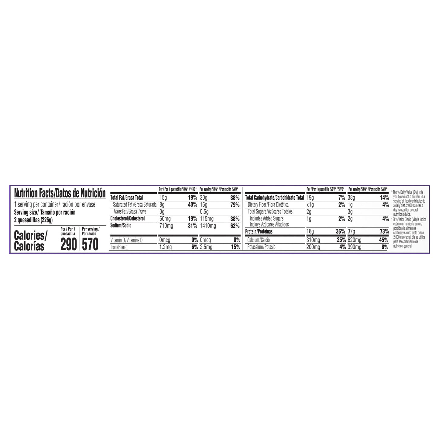 Delimex Char-Grilled Chicken Crispy Quesadillas, 8 oz box