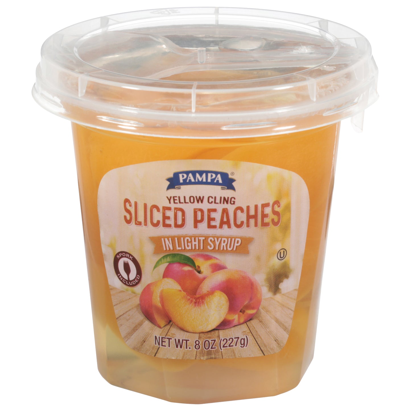 Pampa Yellow Cling Sliced Peaches in Light Syrup 8 oz