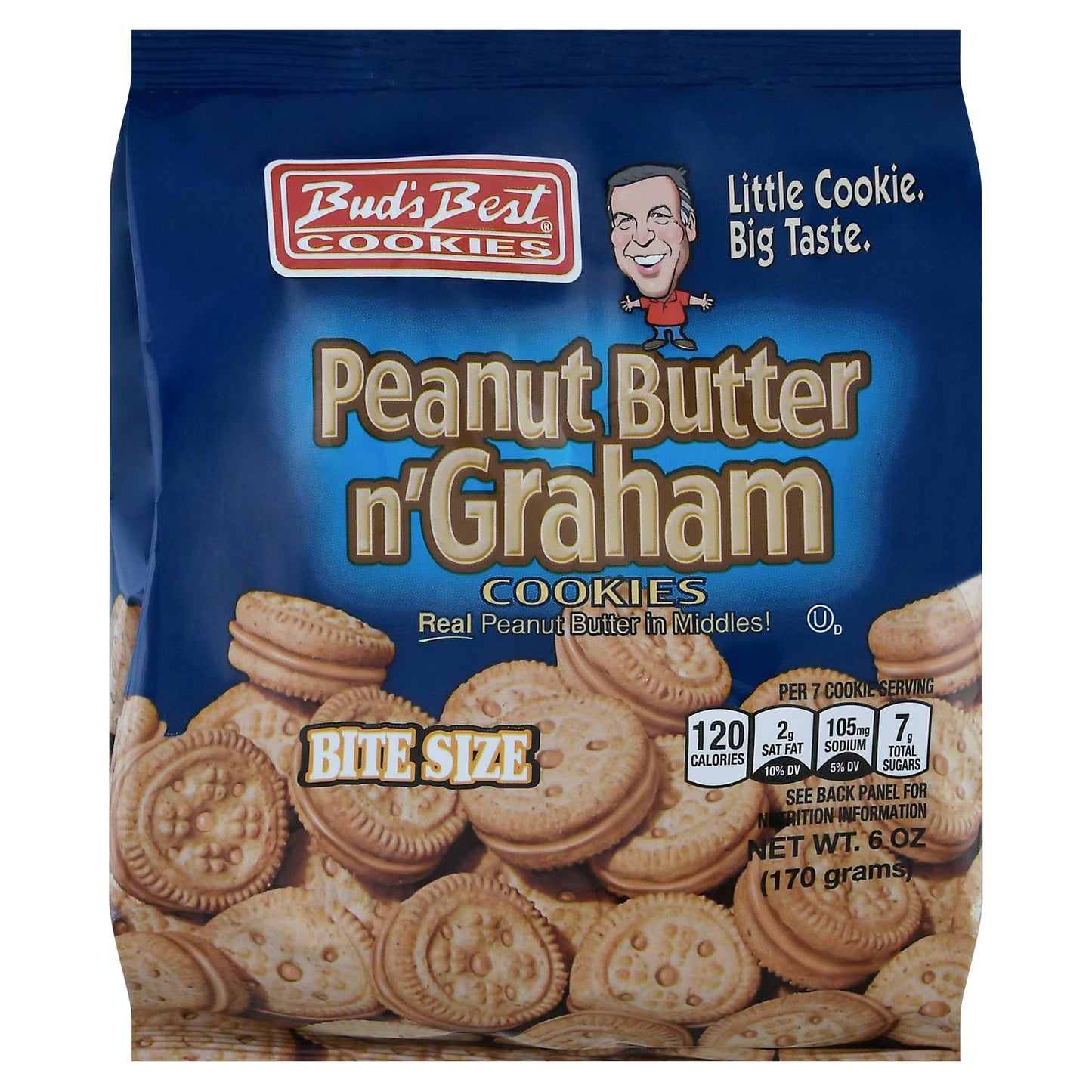 Bud's Best Cookies Bite Size Peanut Butter n'Graham 6 oz