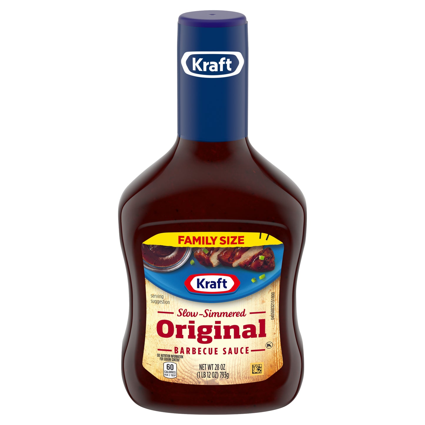 Kraft Original Slow-Simmered Barbecue Sauce Family Size, 28 oz Bottle