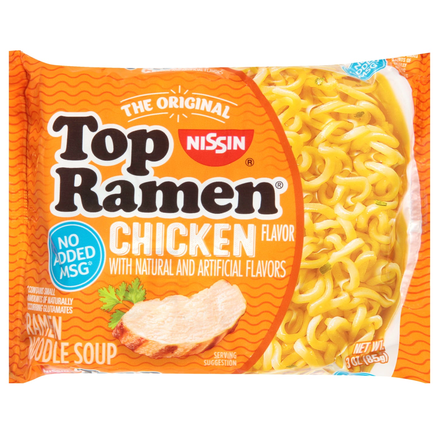 Nissin Top Ramen Chicken Flavor Ramen Noodle Soup 3 oz