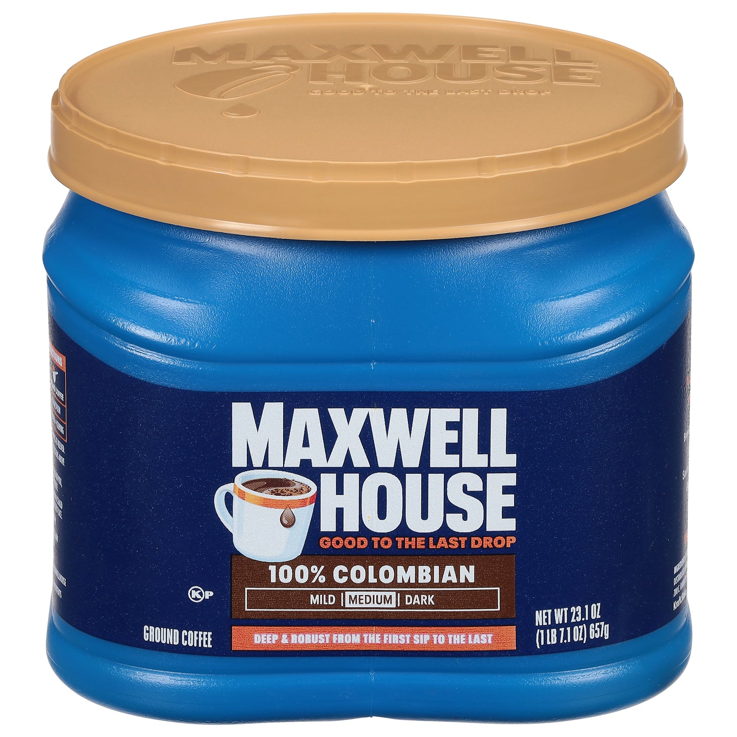 Maxwell House Medium Ground 100% Colombian Coffee 23.1 oz
