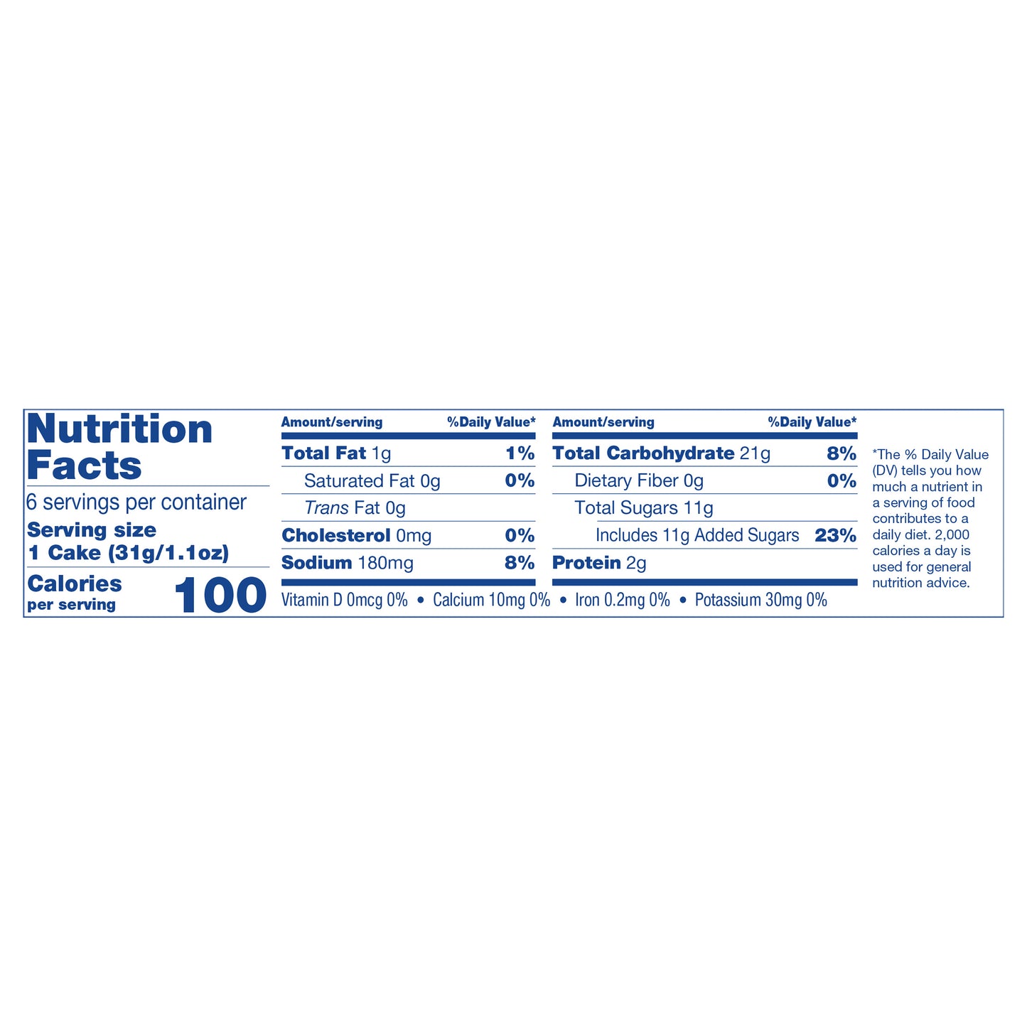 Tastykake Dessert Shells, 6 Sponge Cake Dessert Cups