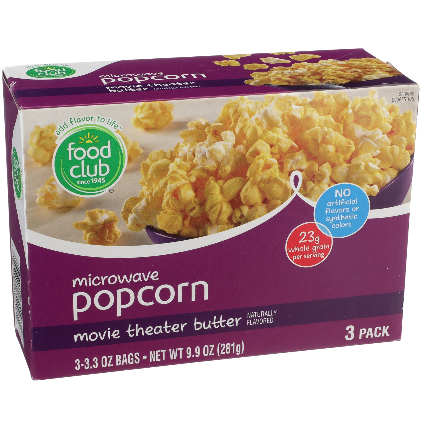 Movie Theater Butter Microwave Popcorn - 3 PACK NET WT 9.9 OZ