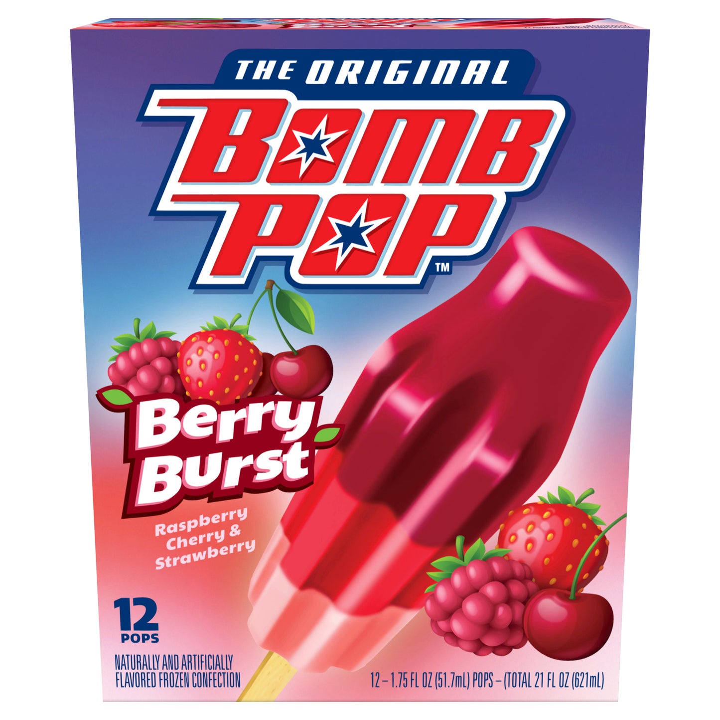 Bomb Pop Berry Burst Ice Pops