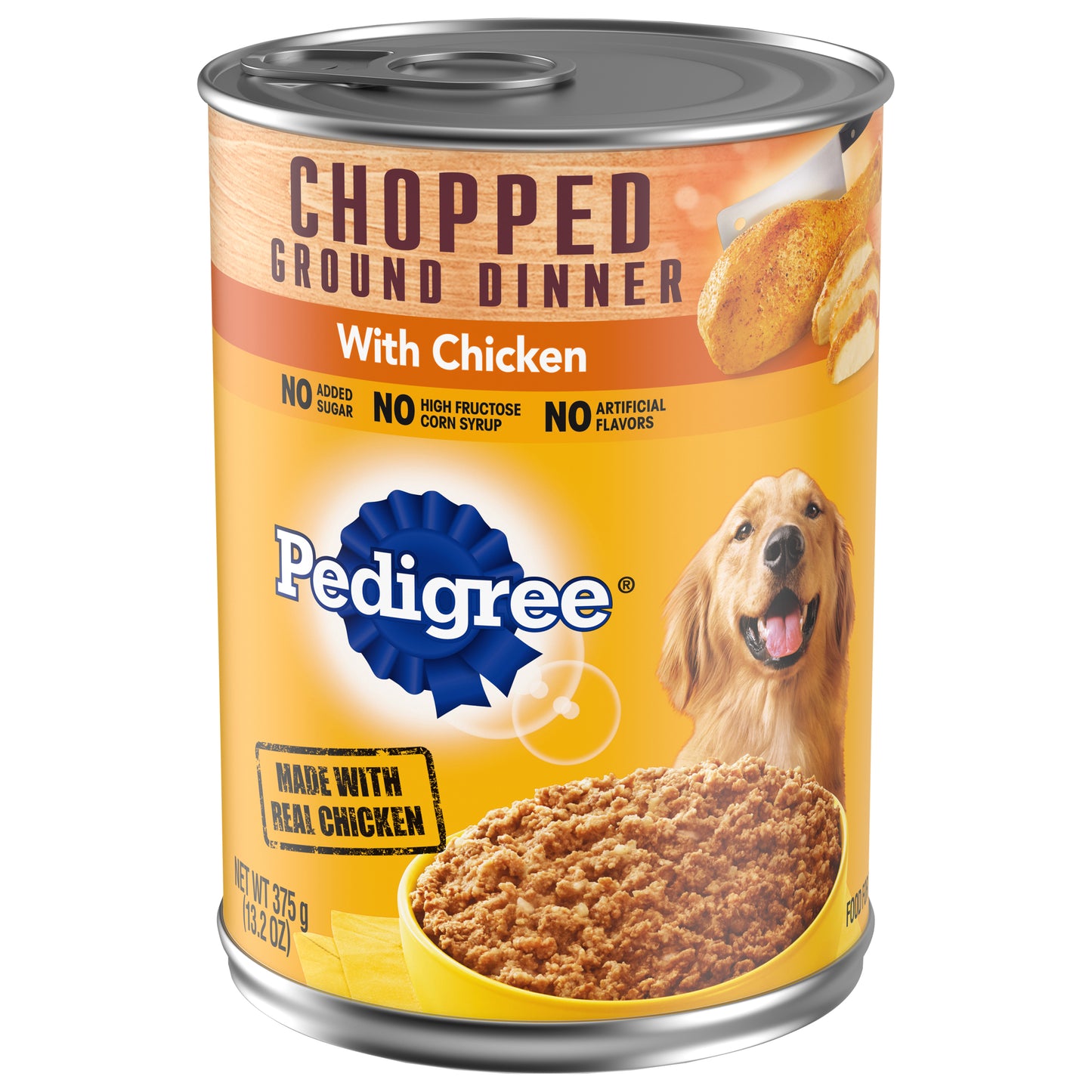 Pedigree Chopped Ground Dinner with Chicken Food for Dogs 13.2 oz