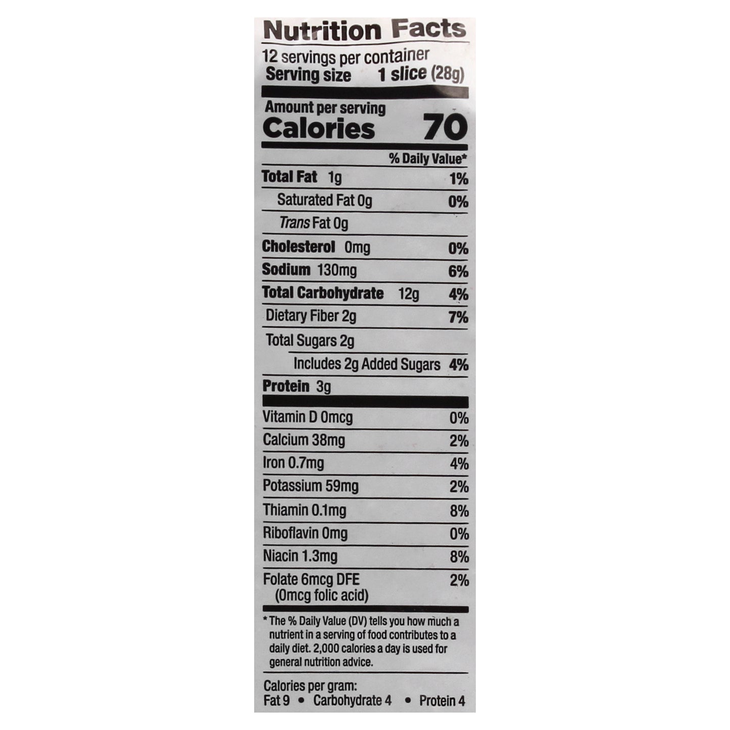 Lewis 1/2 Loaf 100% Whole Wheat Bread 12 oz