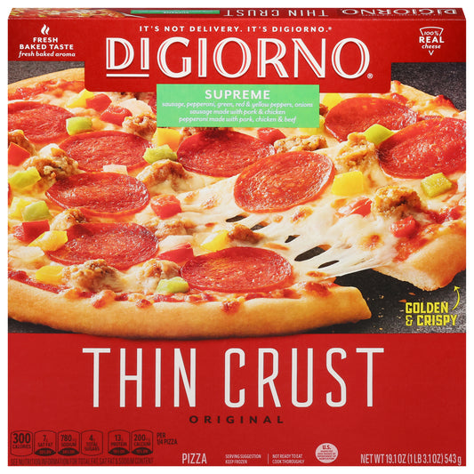 DiGiorno Original Thin Crust Supreme Pizza 19.1 oz