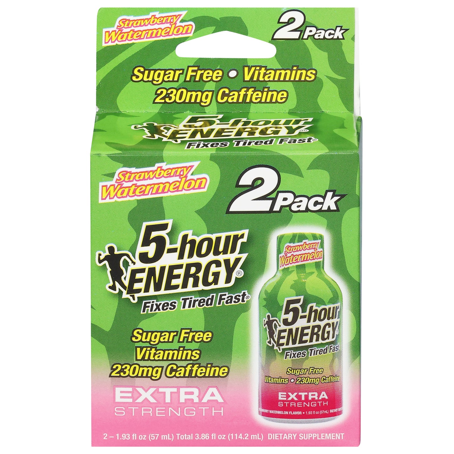 5-Hour Energy Extra Strength Strawberry Watermelon Energy Shot 2 - 1.93 fl oz Bottles