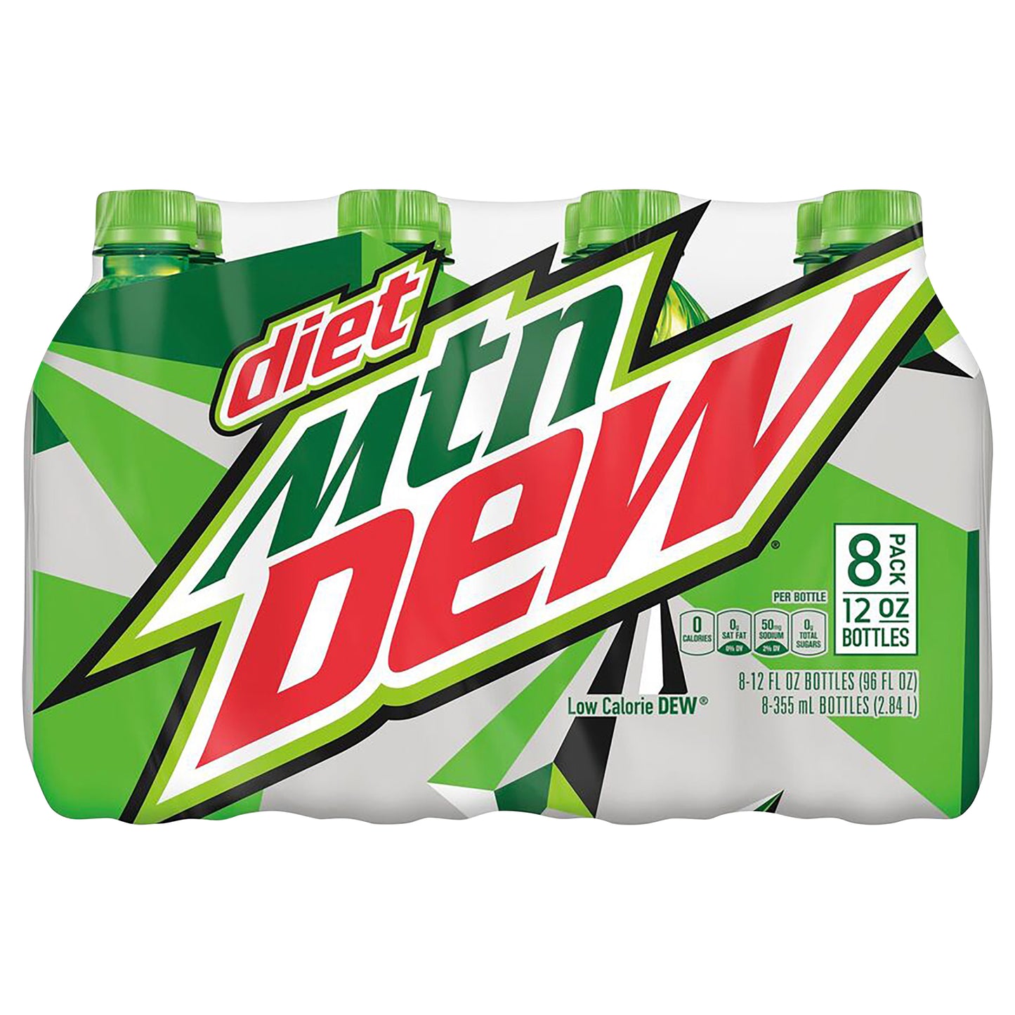 Mtn Dew Diet Soda Citrus 12 Fl Oz 8 Count Bottles