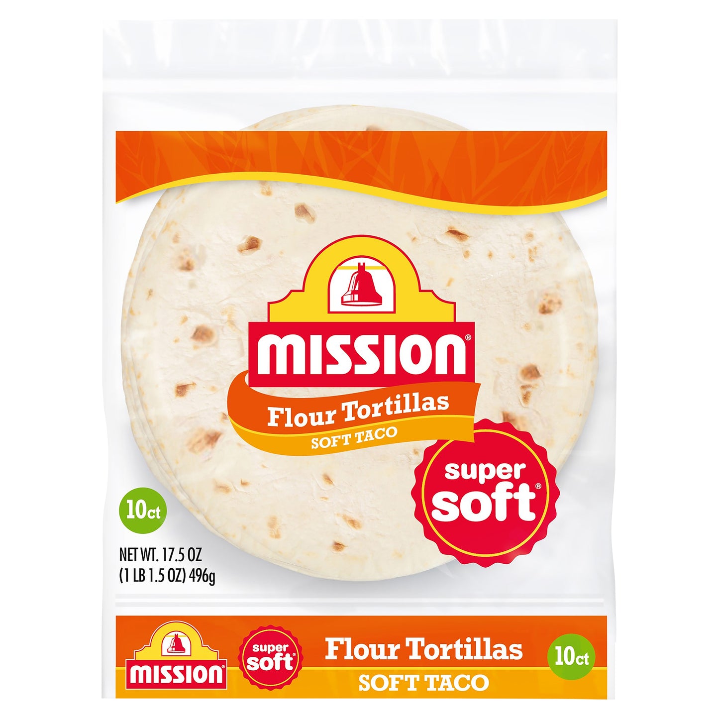 Mission Soft Taco Flour Tortillas, 10 Count