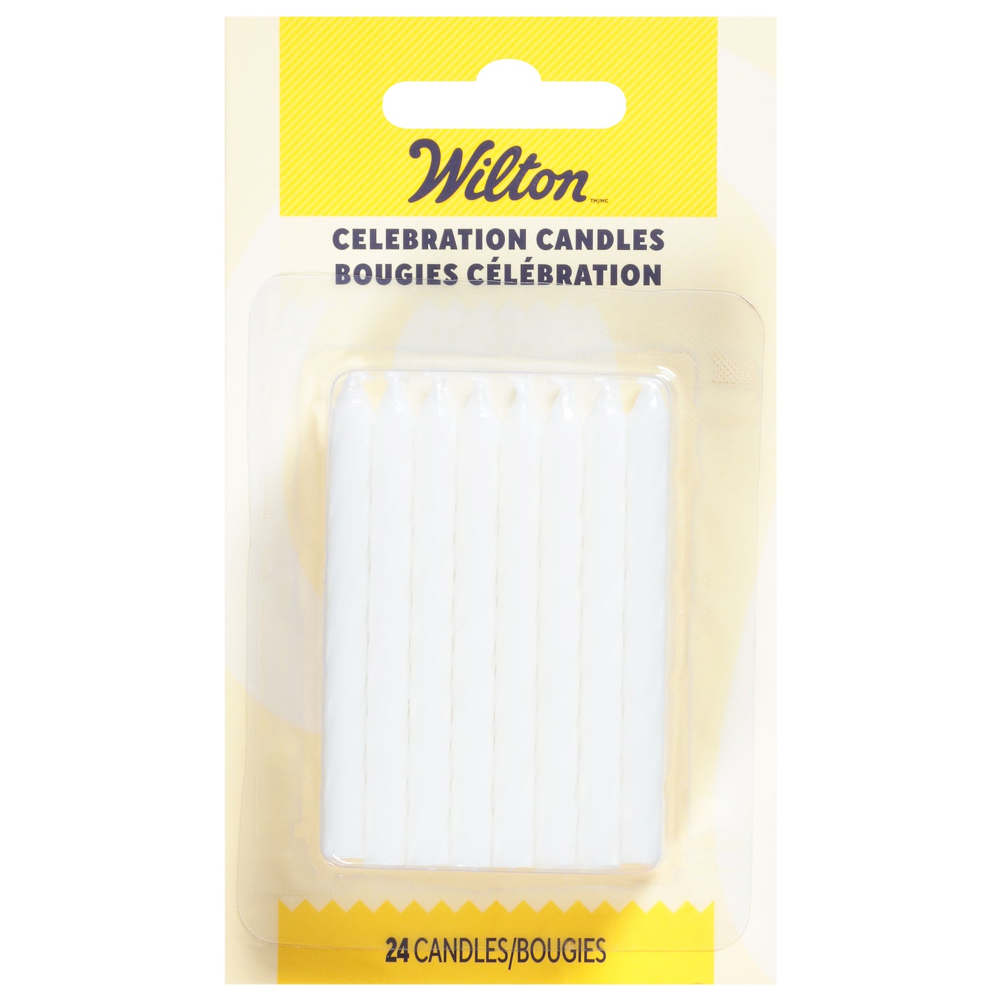 Wilton White Celebration Candles 24 Each