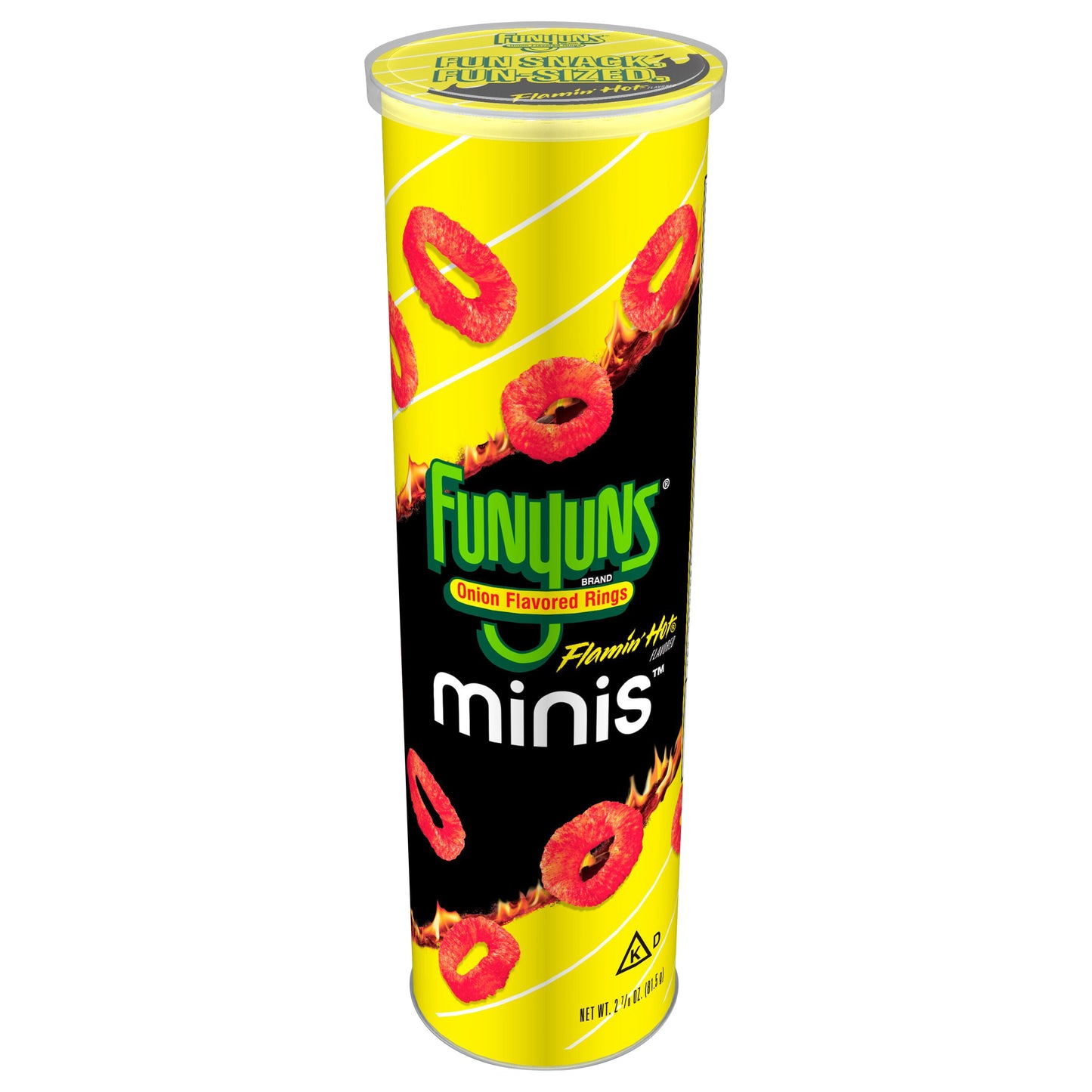 Funyuns Minis Onion Flavored Rings Flamin' Hot 2 7/8 Oz
