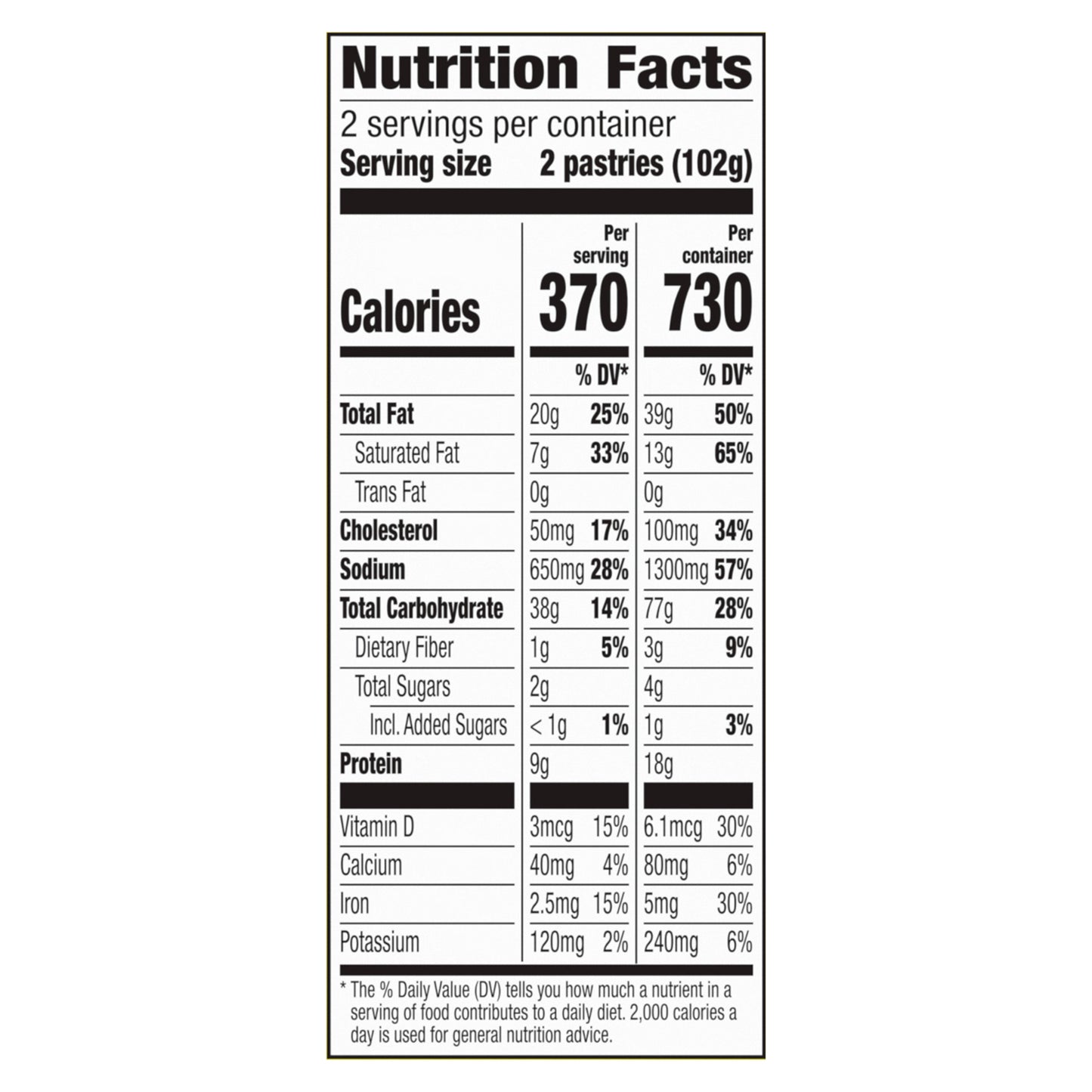 Pillsbury Bacon Toaster Scrambles, Frozen Breakfast Pastries, 4 ct, 7.2 oz