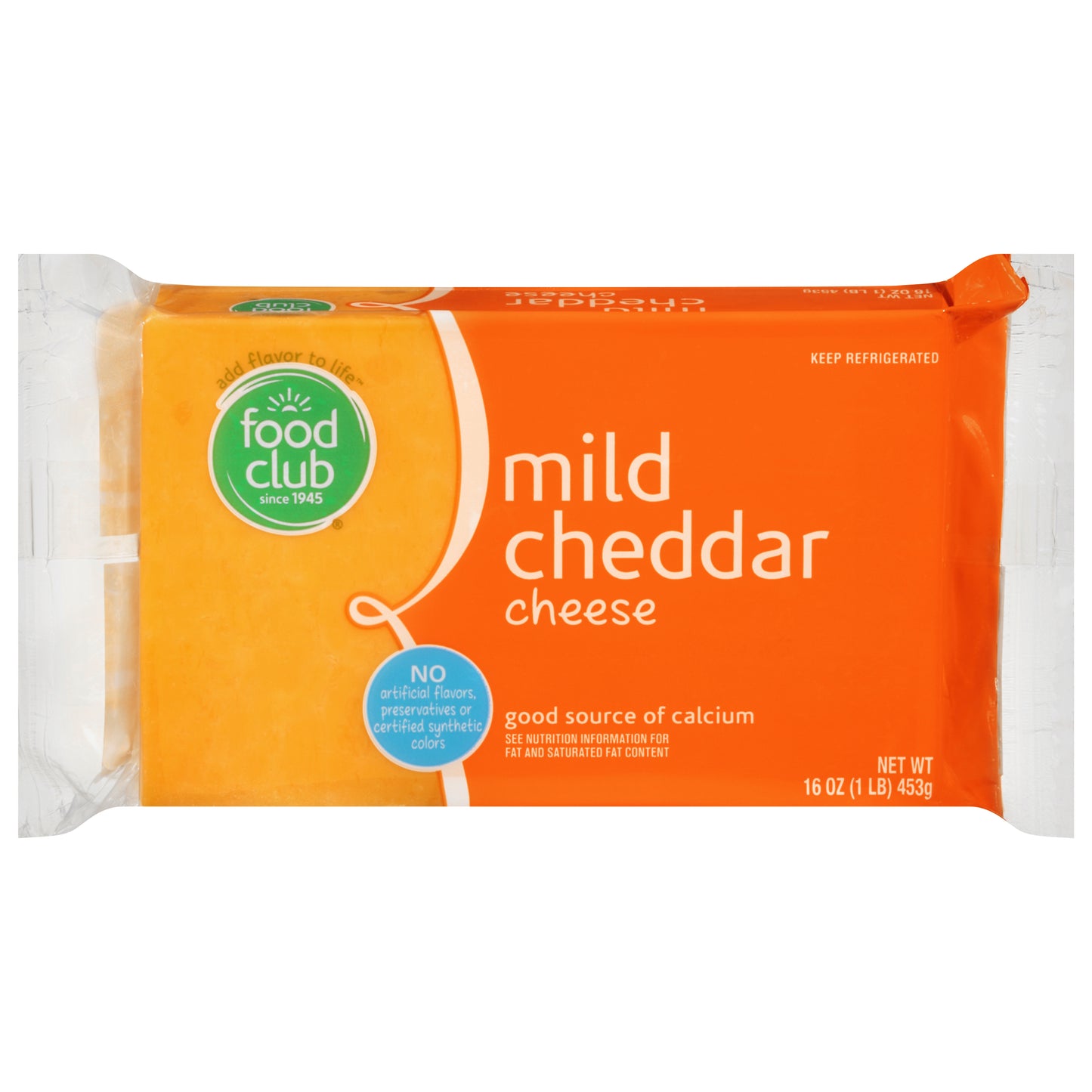 Food Club Mild Cheddar Cheese 16 oz