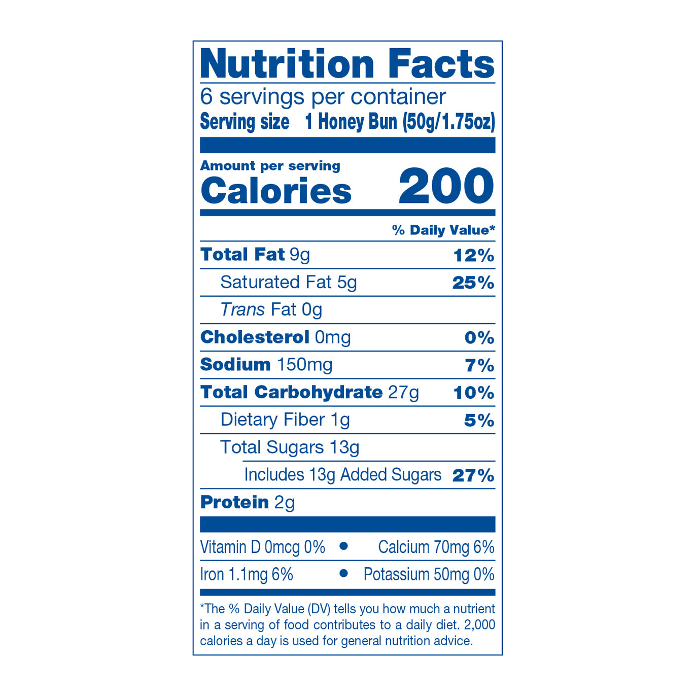 Wonder Glazed Honey Buns 6 - 1.75 oz Packages