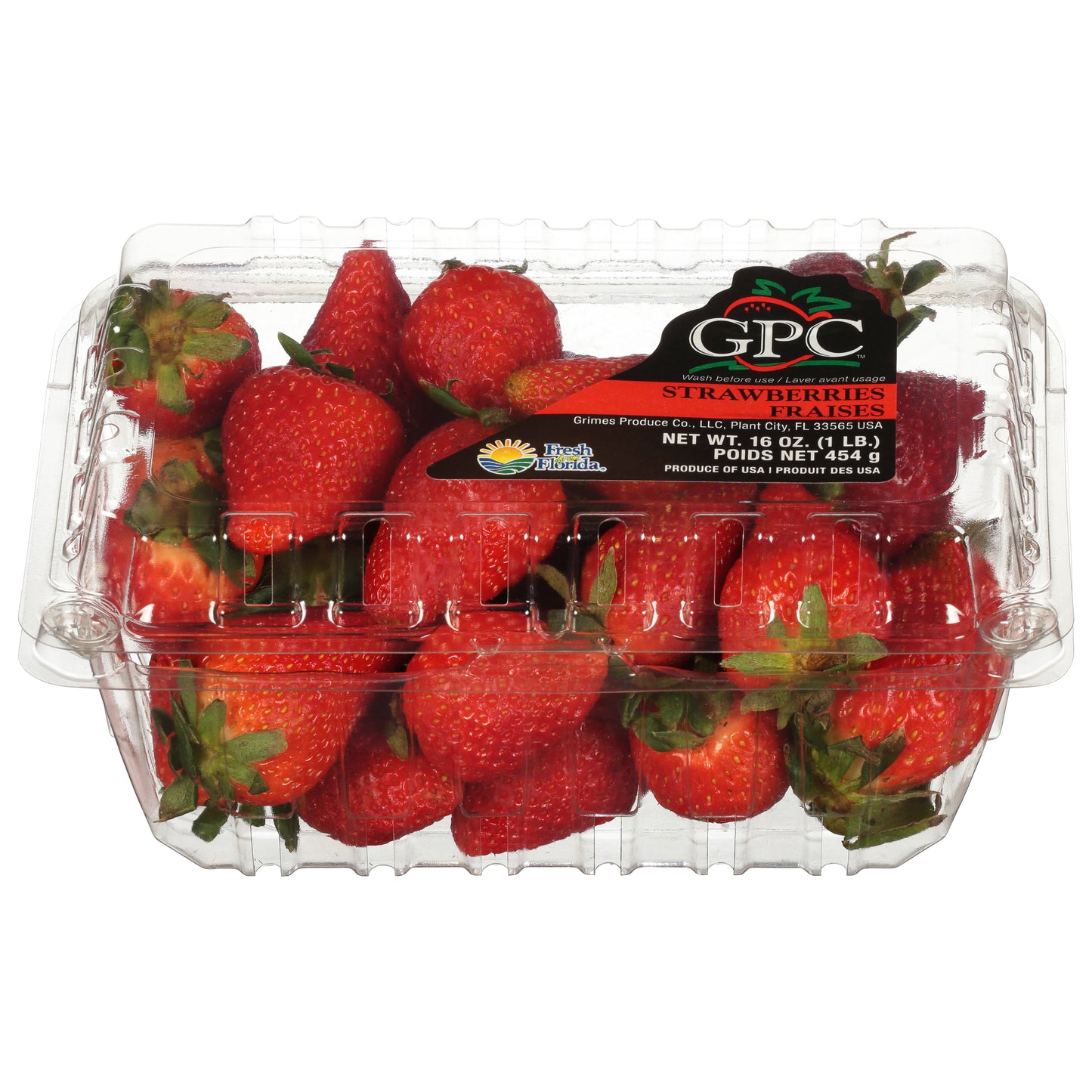GPC Strawberries 16 oz - STRAWBERRIES FRAISES