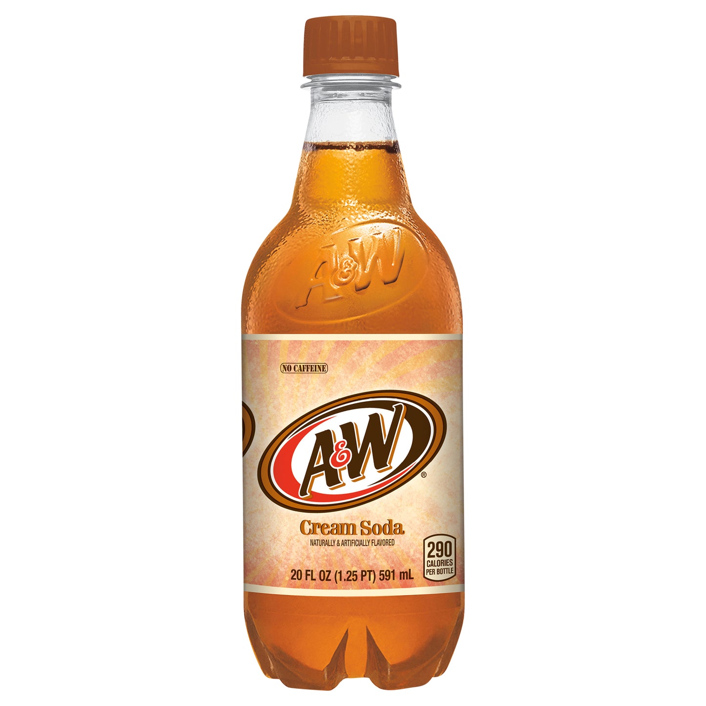 A&W Cream Soda, 20 fl oz bottle