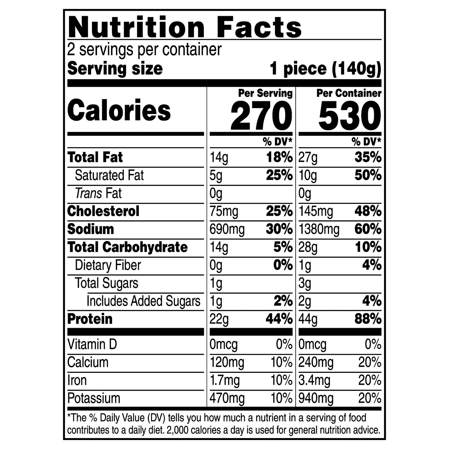 Tyson Frozen Stuffed Chicken Breasts Cordon Bleu, 2 Count
