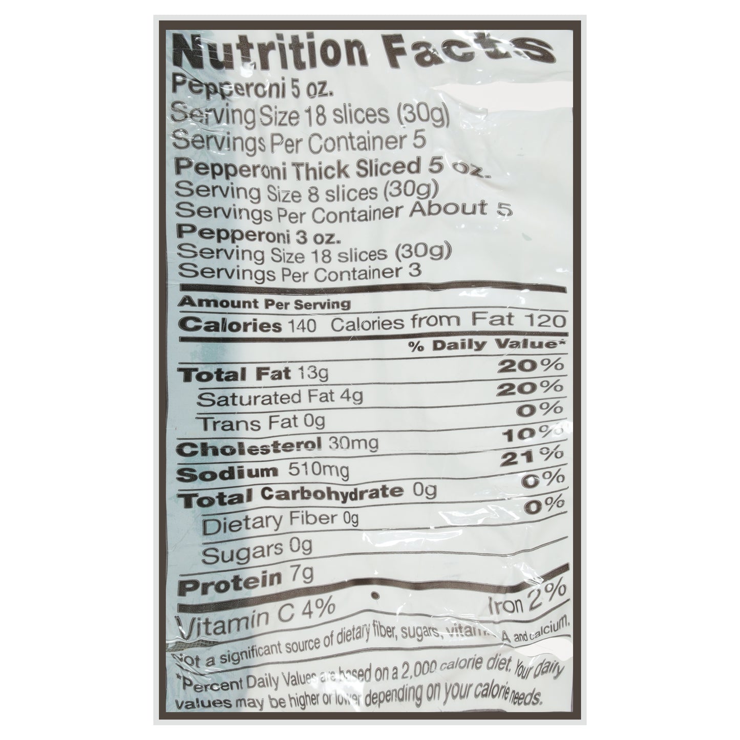 Bridgford Gluten Free! Pepperoni 5 oz