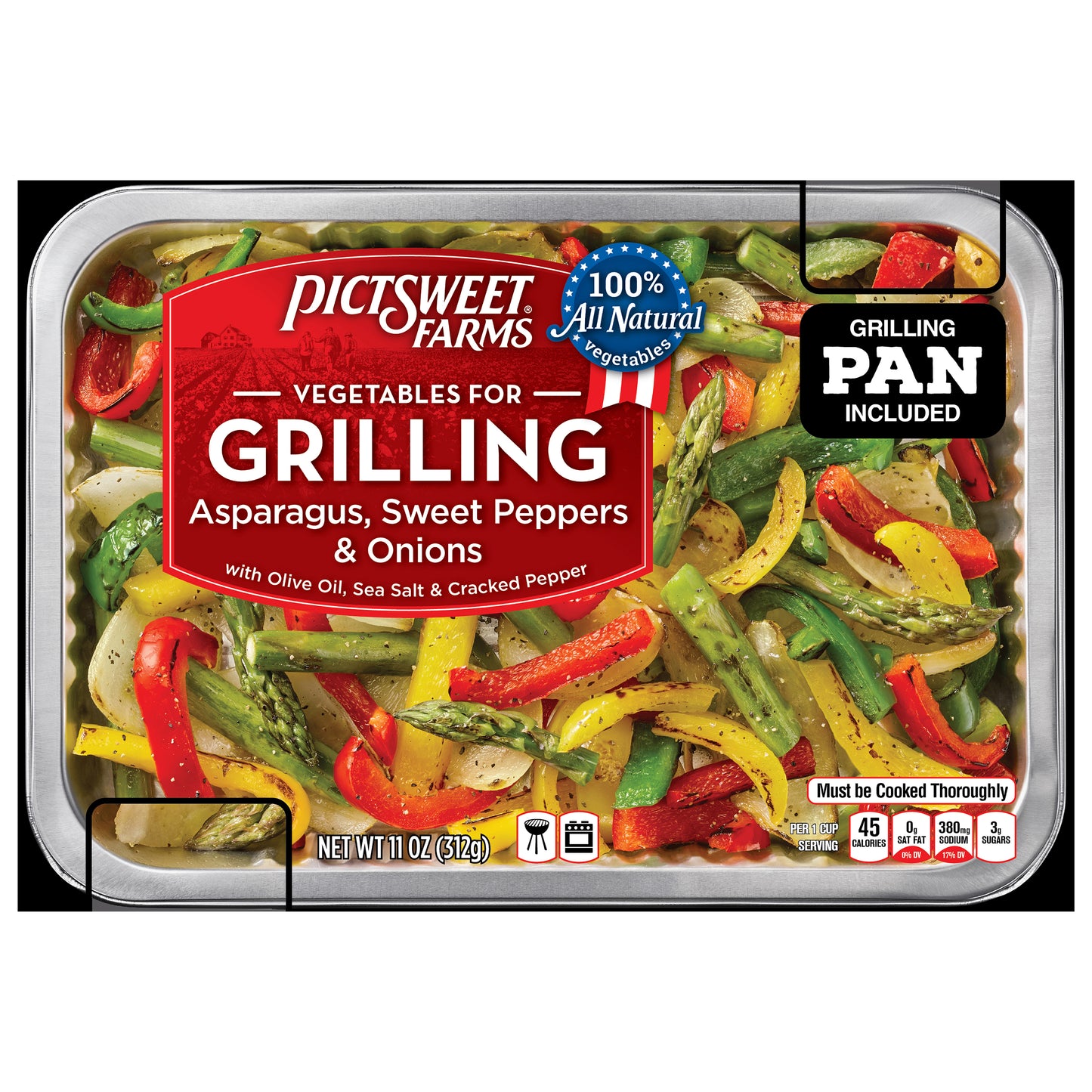 Pictsweet Farms Vegetables for Grilling Asparagus, Sweet Peppers & Onions- 11 oz